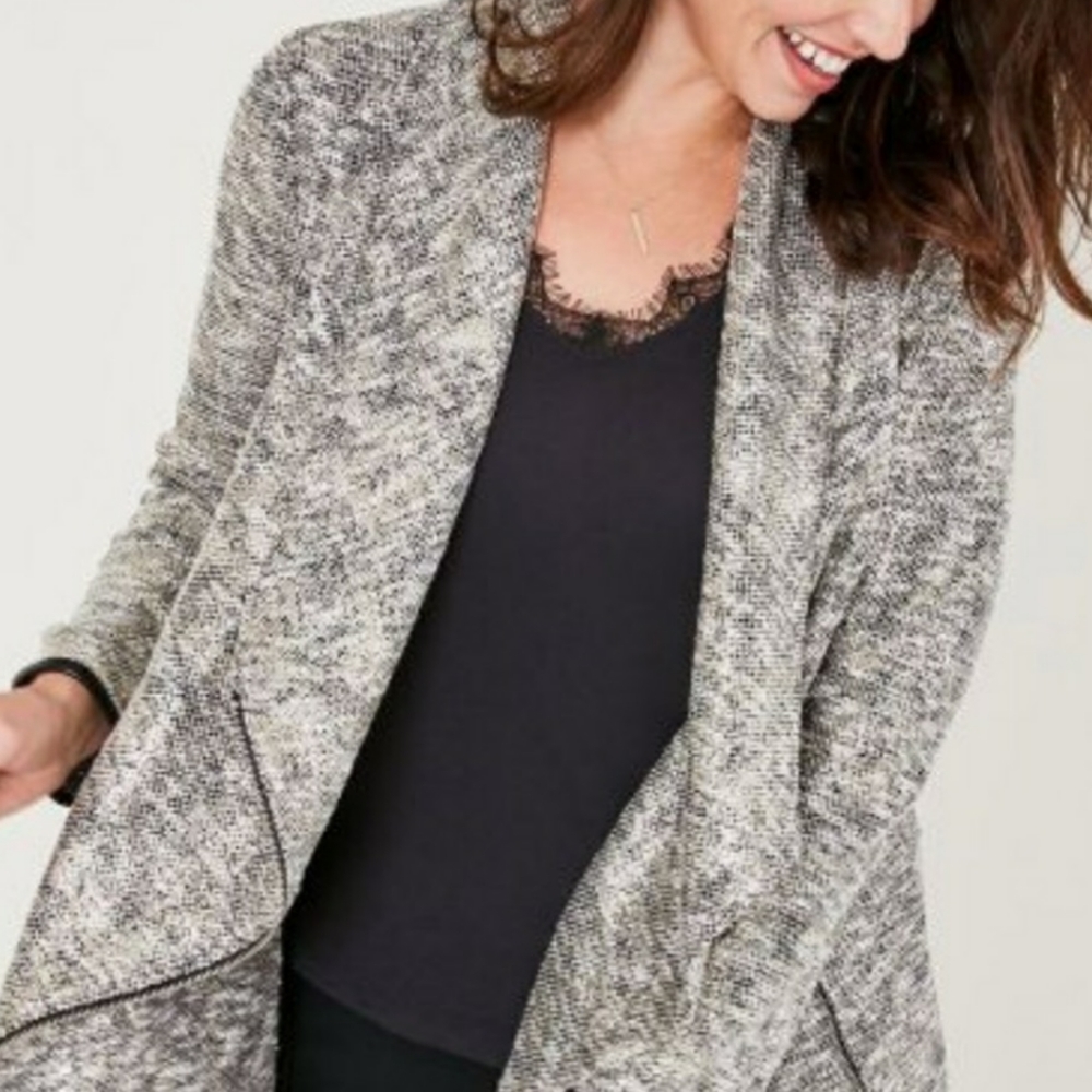 🆕 Stella & Dot Rebel Gold Metallic Moto Jacket